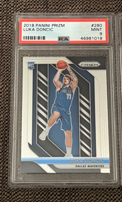 2018 Luka Doncic Panini Prizm #280 RC PSA 9 Mavs Dallas Mavericks