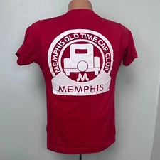 Vintage 1980s Memphis Old Time Car Club T-Shirt 80s Screen Stars Tee Classic Car