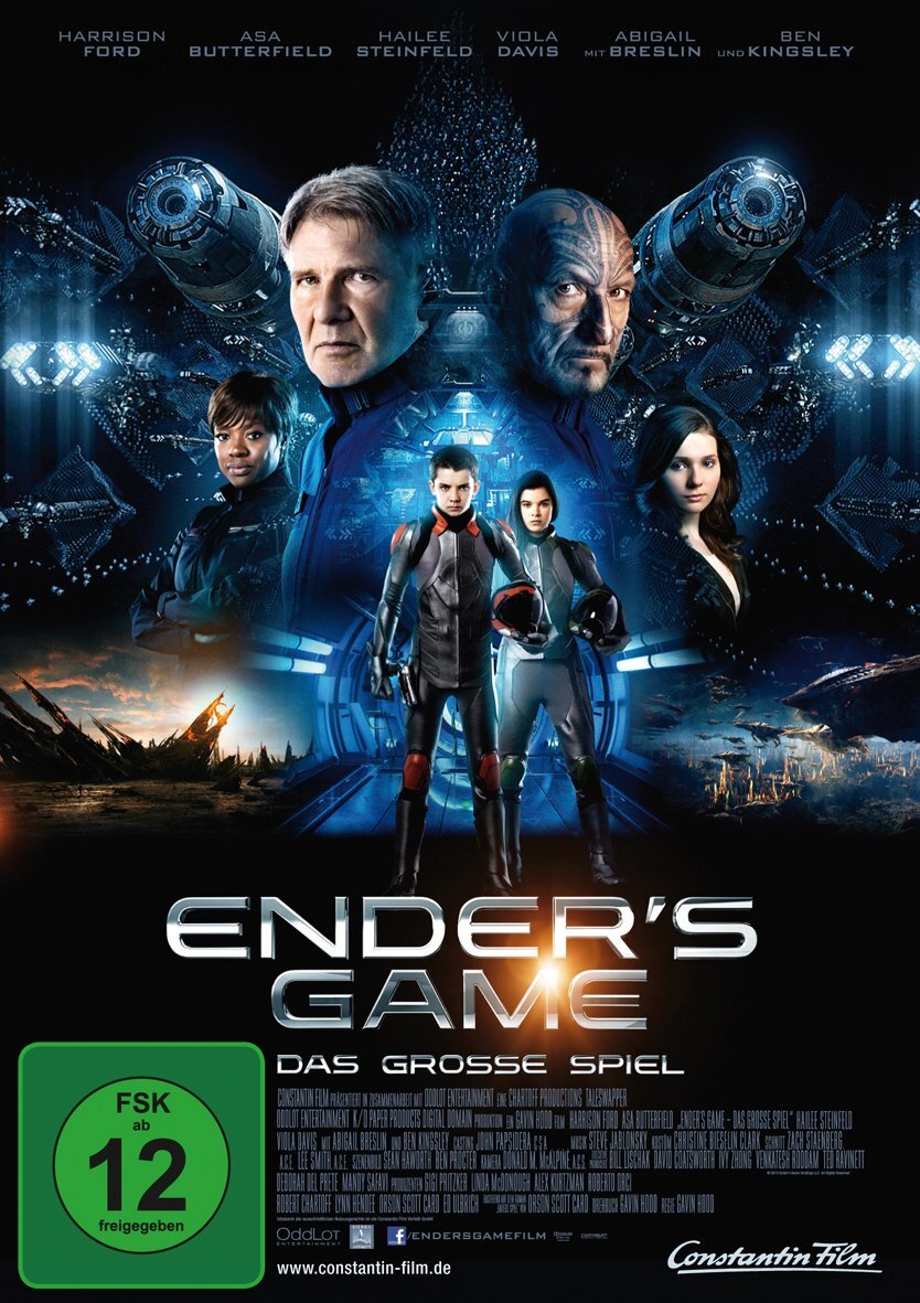 Ender's Game - Das grosse Spiel (DVD) Harrison Ford Asa Butterfield Viola Davis
