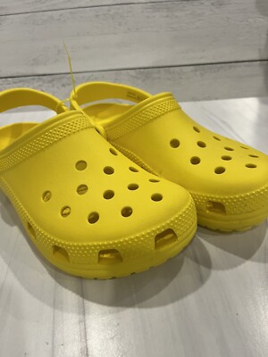 Crocs Unisex Adult Classic Yellow Size M7 W9 Classic Crocs