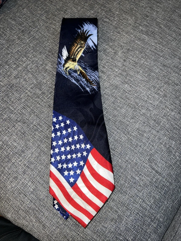 Men's Fraternal Organization of Masons Steven Harris Neck Tie USA America Eagle - Image 4 of 4