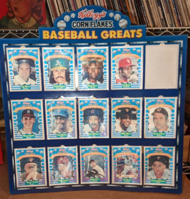 1991 Kelloggs Corn Flakes set of Baseball's Great w/ Aaron Mays Banks Berra
