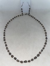 18  Handmade Bead Necklace Earrings Set New NWOT Brown Indian Seed Beads White