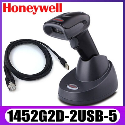 New Honeywell 1452G2D-2USB-5 Voyager Bluetooth Wireless Barcode Scanner #