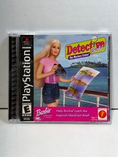 Playstation PS1 Detective Barbie The Mystery Cruise Complete Tested Free Ship