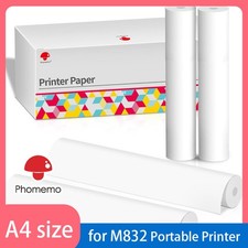 Phomemo A4 Thermal Printer Paper 210x297 mm BPA Free for M832/M834/M832D lot