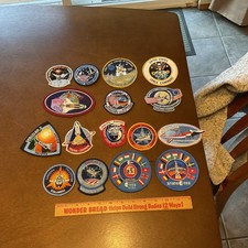 Lot of 16 Apollo Missions Astronaut Nasa Space Exploration Embroidered Patch Vtg
