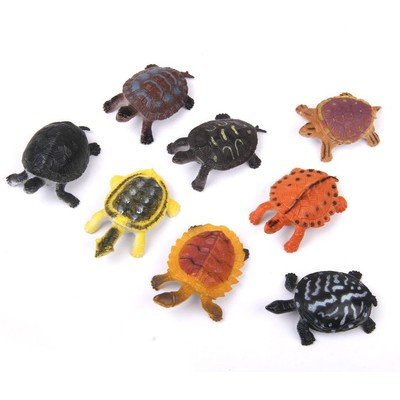 Kunststoff PVC Schildkröte Spielzeug für 8 Stück Mehrfarbig
