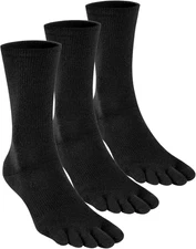 Coolmax Toe Socks for Women and Men No Show Low Cut High Performance 5 Finger Ru