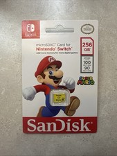 New Sandisk MicroSDXC Card For Nintendo Switch 256GB SD Card Super Mario Edition