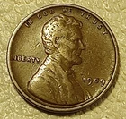 1909-VDB Lincoln Wheat Small Cent Bronze Business Strike Coin