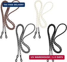 4PCS Leather Eyeglass Straps, Multicolor Eyewear Retainer Lanyards Eye Glass Cha