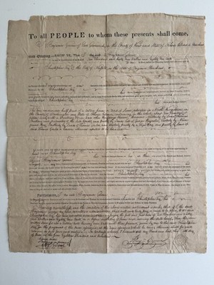 1817 Rhode Island Mortgage Document - Greene