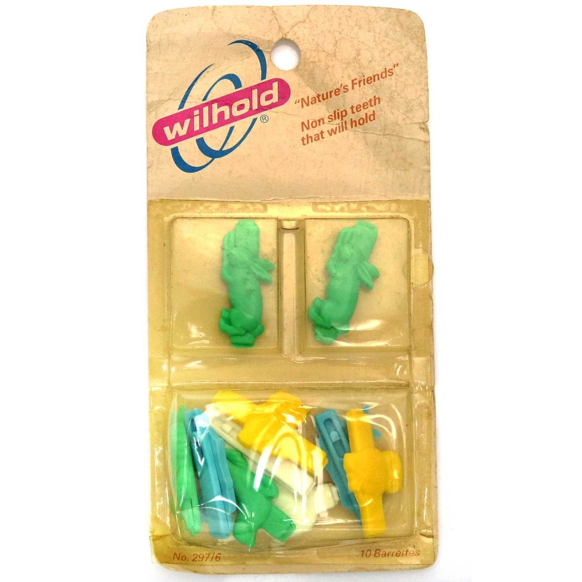 NOS 70s 80s Vintage Kids Child Wilhold Plastic Barrettes  display picture 1