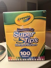 Crayola Washable Super Tips Markers, Assorted Colors, Pack Of 100 Markers NWoT