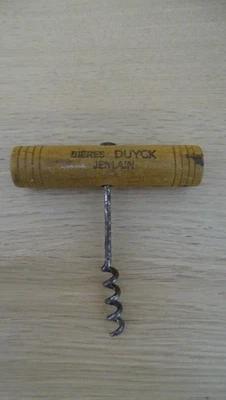 PLV BIERE GARDE JENLAIN DUYCK TIRE BOUCHON OUVRE BOUTEILLE ART TABLE BEER - Photo 1/3