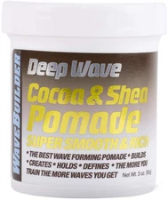 WaveBuilder Cocoa Shea Pomade | Super Smooth Rich Formula Hair Waves 3 Oz