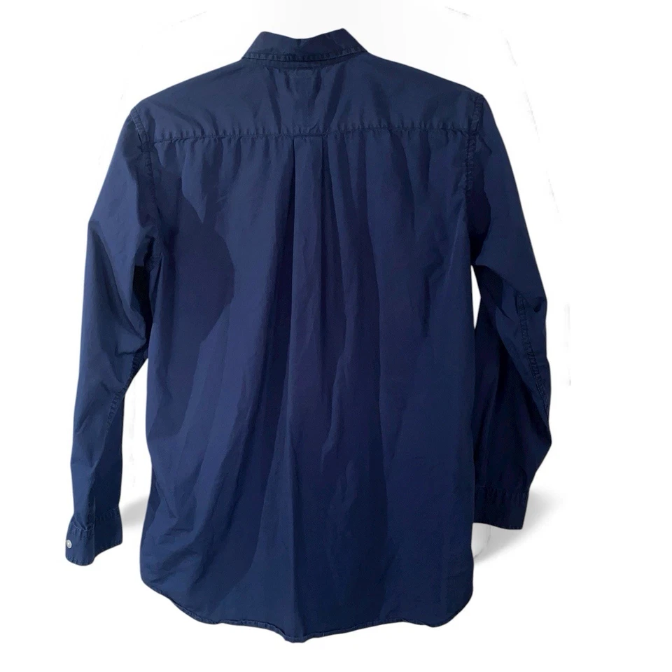 Camisa Steve & Barry’s Hombre’s Azul Botón Delantero Manga Larga Talla M Foto 2 de 4