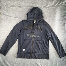 Elwood Jumper Mens L Blue Full Zip Hoodie Winter Streetwear Casual Adult