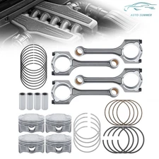 Engine Piston&Pin&Piston Ring&Connecting Rod For 11-16 Kia Hyundai Elantra 1.8L