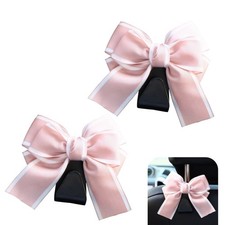 WZP 2PCS Car Seat Headrest Hooks, Cute Bow Car Purse Hook, Auto Interior Deco...