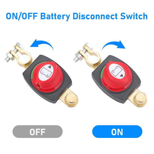 US Post Battery Disconnect Switch 12-48V Marine Battery Cut-Off Switch Isolator - Picture 3 of 11