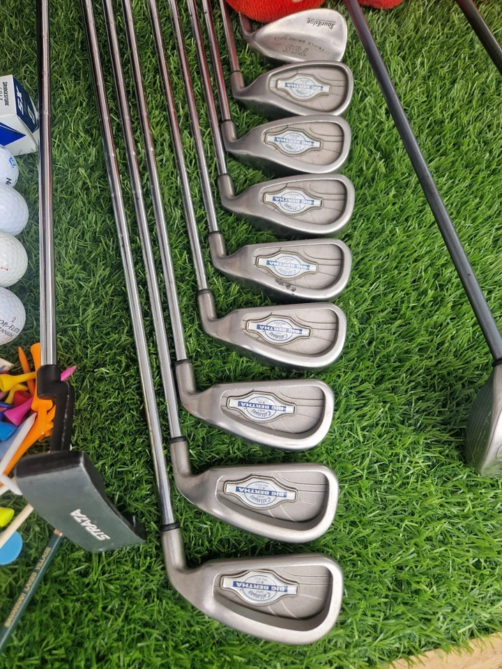 Callaway Big Bertha Golf Club Set & Cart Bag - Graphite & Steel Shafts - RH - Image 3 of 4