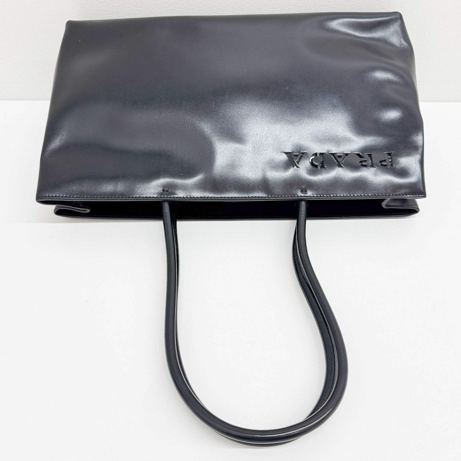 PRADA Black Leather Tote Bag thumbnail 7