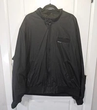 Members Only Jacket Mens 2XL XXL XXT Black Moto 80s Coat Vtg Bomber Racer Cafe