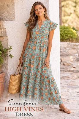 #ad Sundance High Vines Dress Turquoise Blue Size XS $208 MSRP Silk Cotton Maxi NWT $48.99