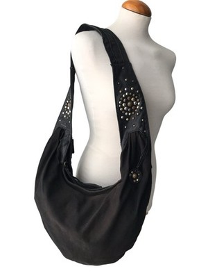 DIESEL Vintage Shoulder Bag Medieval Crescent Moon Chic Boho Goth Grunge Y2K 00s