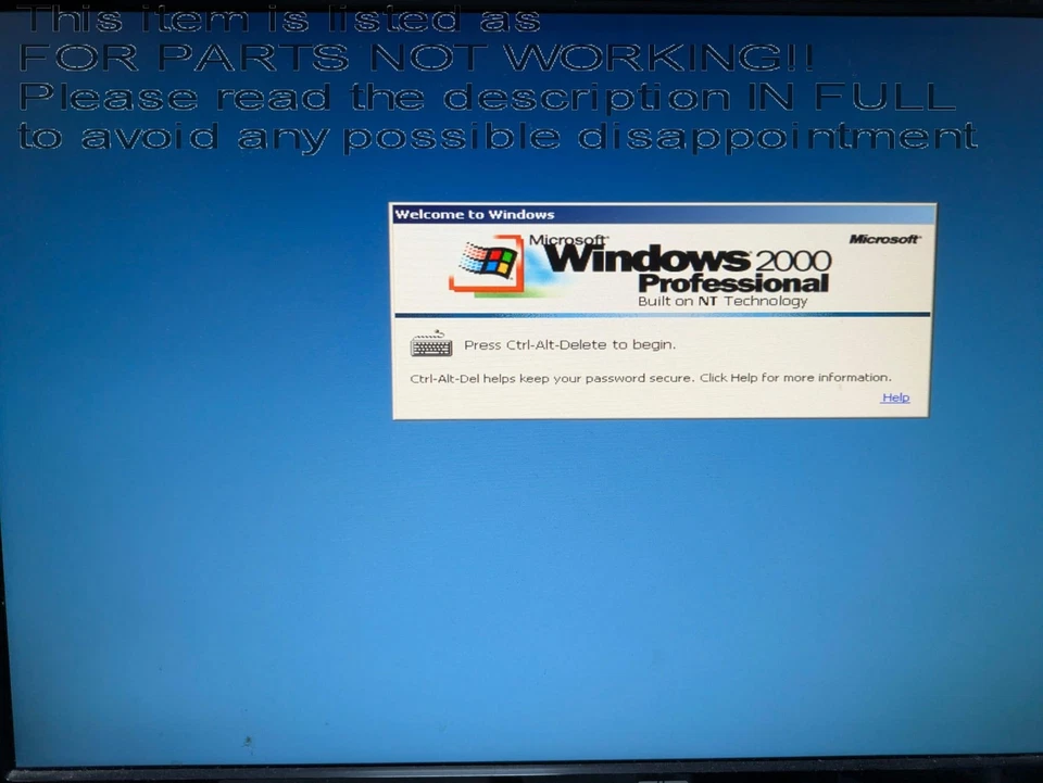 READ DESCRIPTION! Compaq Deskpro Intel Pentium III 450Mhz, 384MB, 10GB Vintage D - Image 2 of 4