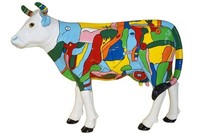 Design Kuh Figur Statue Skulptur Figuren Skulpturen Dekoration Deko Rind Statuen