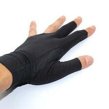 Premium Billard Handschuh Schwarz 17% Baumwol...