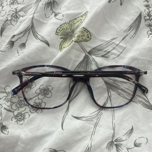 CHANEL Multicolor Full Rim Plastic Tortoise Shell Eyeglasses Frames for Women
