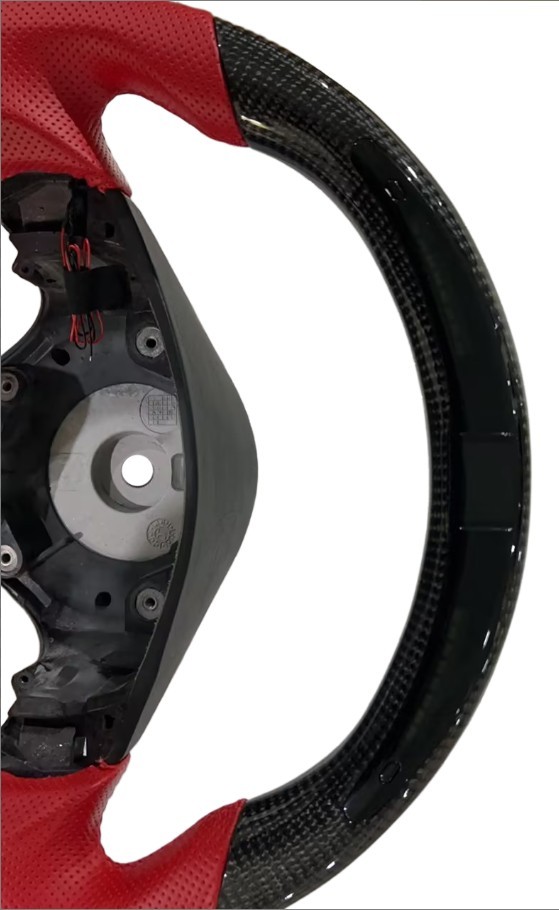 For Maserati GranTurismo GT 2008-2018 2019 Real Carbon Fiber LED Steering Wheel