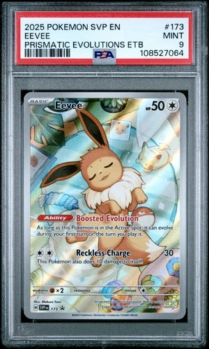 2025 POKEMON SVP EN-SV BLACK STAR PROMO #173 EEVEE PSA 9