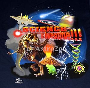 SCIENCE IS AWESOME!!!--Physics Chemistry Biology Astronomy Dinosaur Kids T shirt