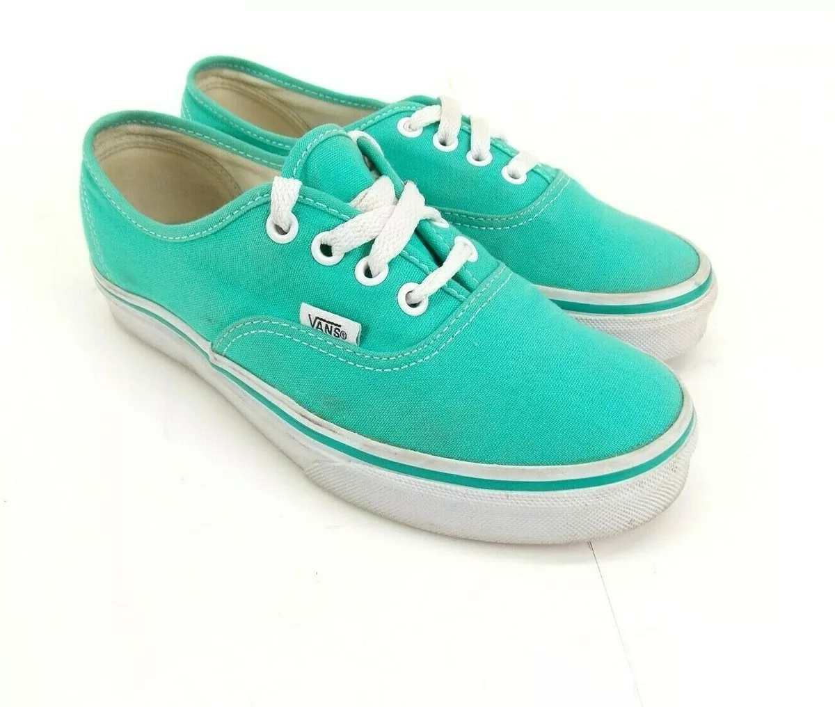 VANS Off The Wall Teal Blue Unisex Mens M5 Womens 6.5M Skate Sneakers TC7H