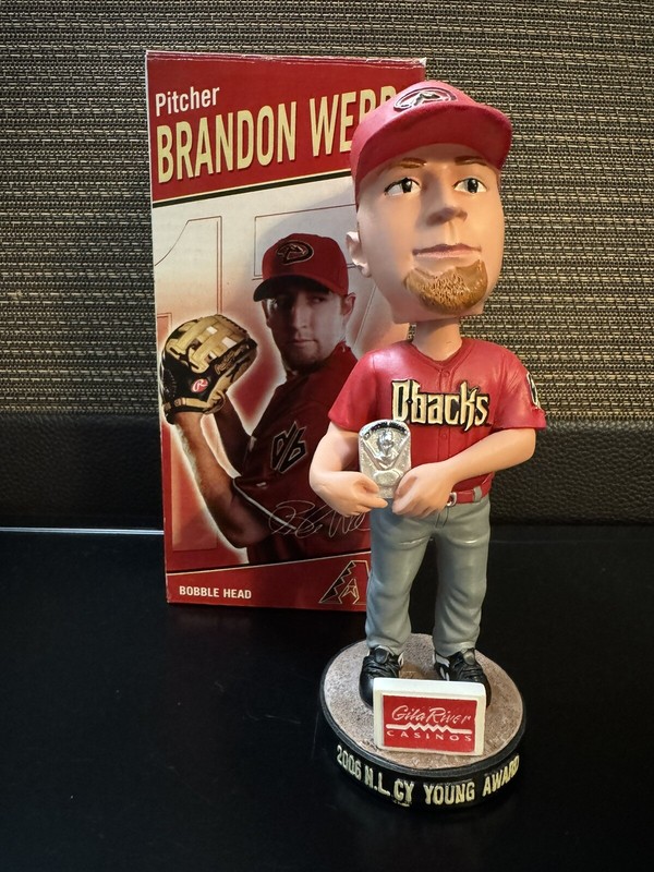 Brandon Webb Cy Young Bobblehead Stadium Giveaway Arizona Diamondbacks NIB MLB