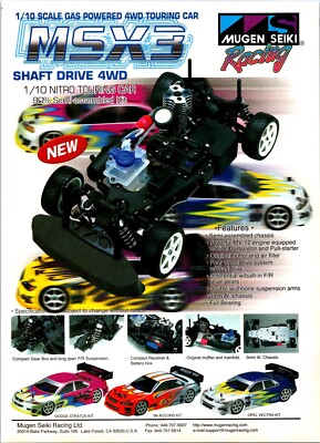 Mugen Seiki MSX3 Nitro Touring Print Ad Wall Art Decor Ephemera 1