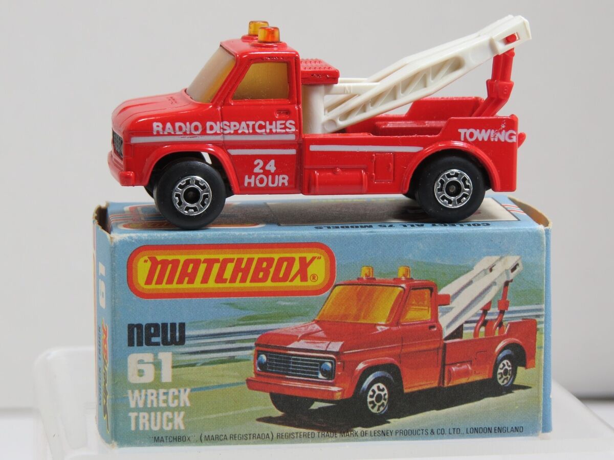Matchbox Superfast #61 Wreck Truck W/ Tempo - MIB | eBay