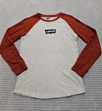 Levis Shirt Boys Large 12 Thermal Henley Long Sleeve