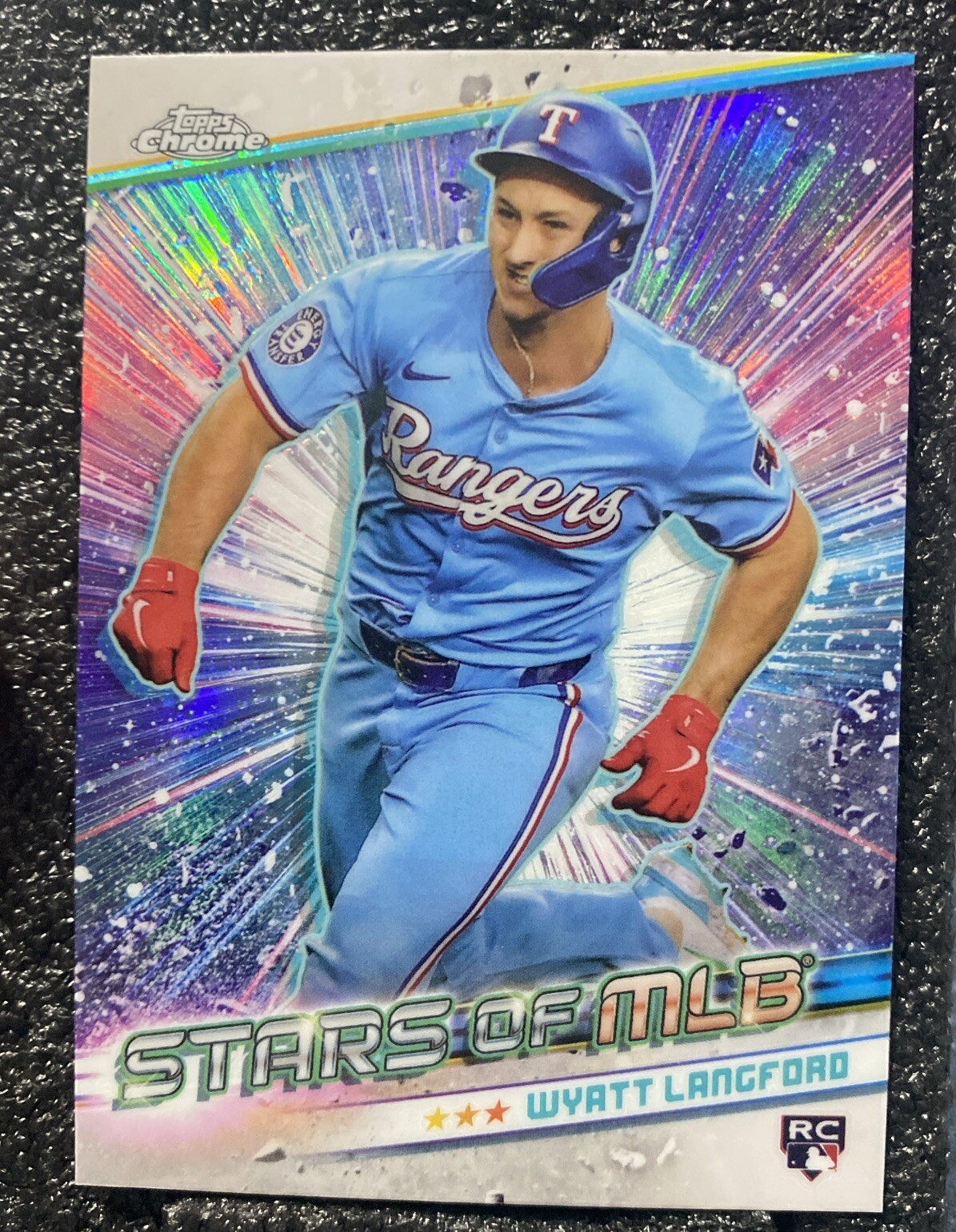 2024 WYATT LANGFORD  topps update chrome stars of MLB ROOKIE card #CSMLB-85