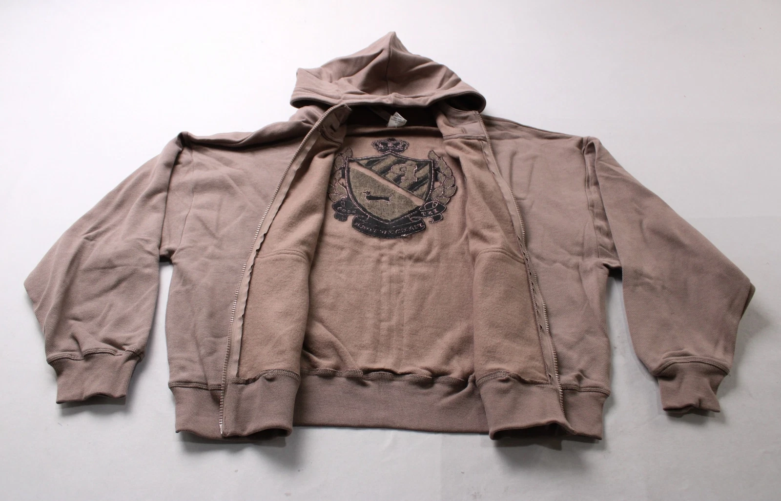 UNDERCOVER Felpa con cappuccio Victoria's Secret ROSA donna edera pile campus full zip EJ2 marrone grande