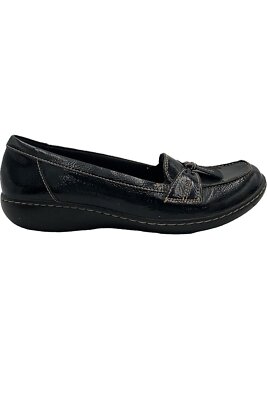 Clarks Collection Slip On Loafers Ashland Bubble Black Patent | eBay