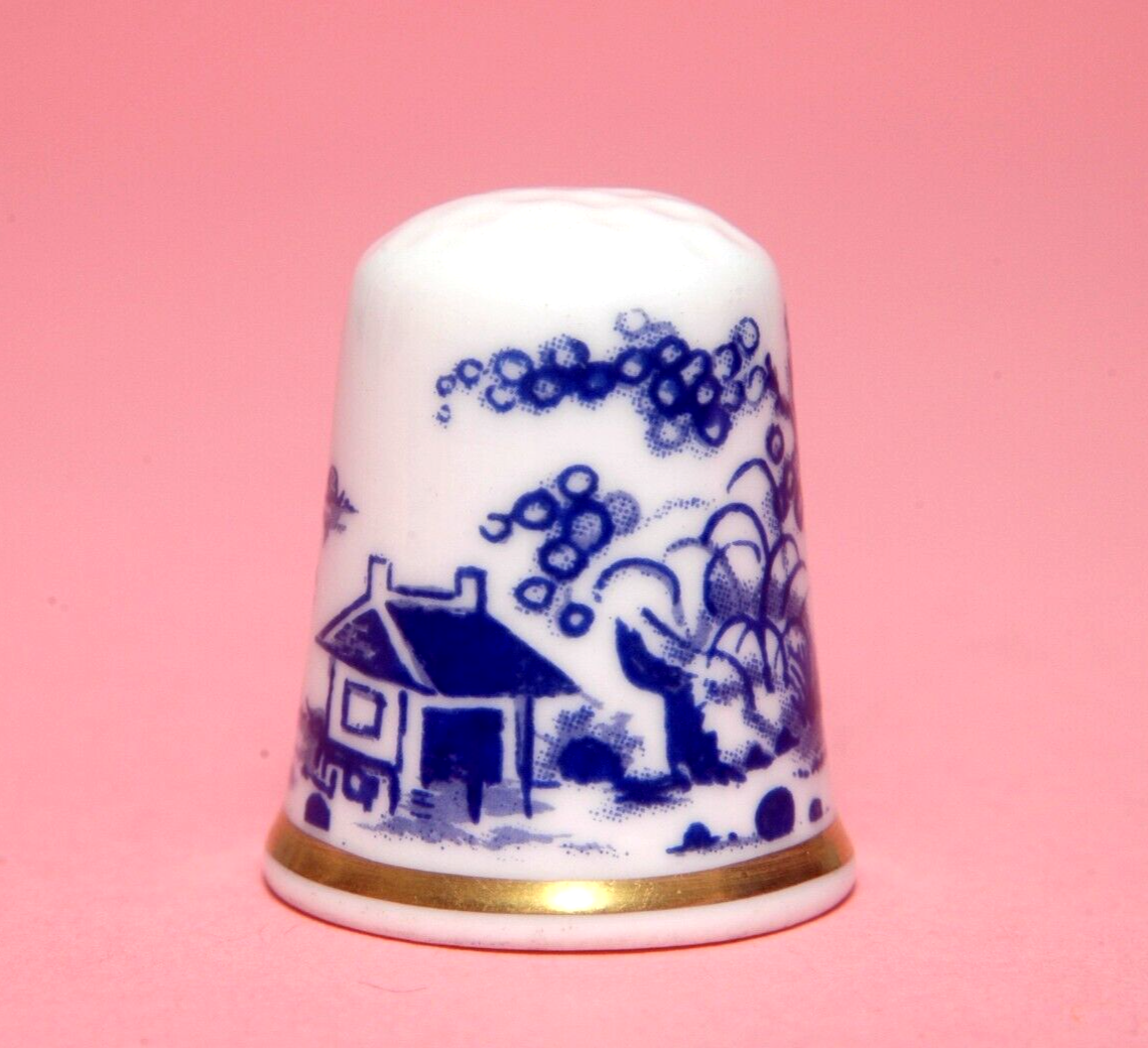 Miss Mouse Thimbles Royal Worcester "Canon Ball" No 2. China Thimble B