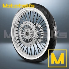 26" 26X3.5 FAT SPOKE WHEEL 40 STAINLESS SPOKES FOR HARLEY TOURING BAGGER FRONT