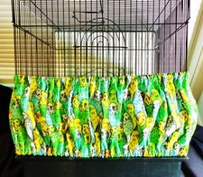 XXL Bird CAGE  "Assorted Budgies"  Skirt ONLY