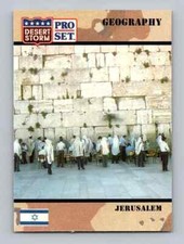 1991 Pro Set Desert Storm Card #29 Geography Jerusalem